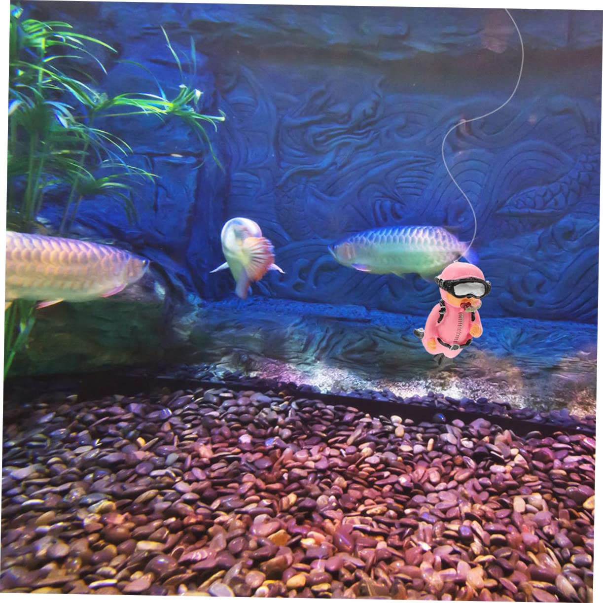 POPETPOP 16pièces Décorations Aquatiques Flottantes Figurines De Plongeurs Décoratifs pour Aquarium Accessoires Ludiques pour Réservoirs Et Bassins Simulation De Plongeur Ajustable