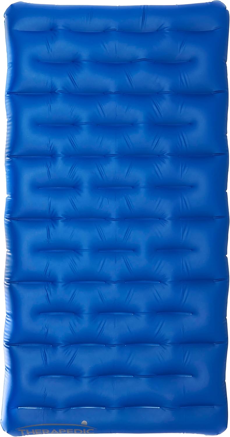 Therapedic Twin Air Mattress, Lightweight Packable Airbed for Guests, Travel, Camping, and More (Pump Included)