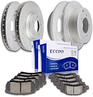 ECCPP 4pcs Front Rear Discs Brake Rotors and 8pcs Ceramic Disc Brake Pads fit for 2011-2014 Chrysler 200,2008-2010 Chrysler Sebring,Jeep Compass/Patriot,2008 Dodge Caliber - coolthings.us