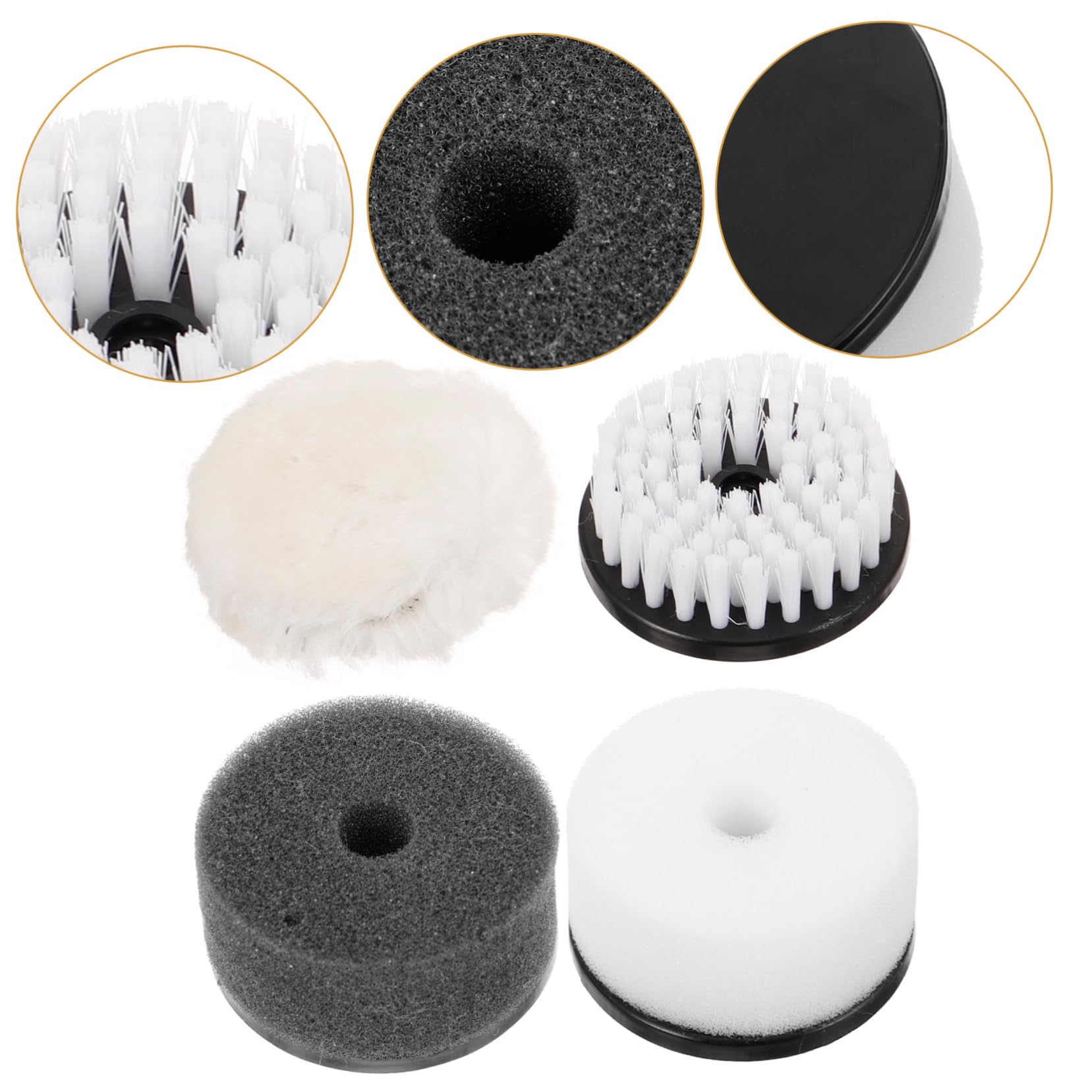 FRCOLOR 3 Series Cepillo De Pulido Juego De Cepillos para Quitar El Polvo Cuidado Limpieza para Aplicador Almohadillas De Pulido Limpiador Pulidores para Gamuza 4 Piezas x 3