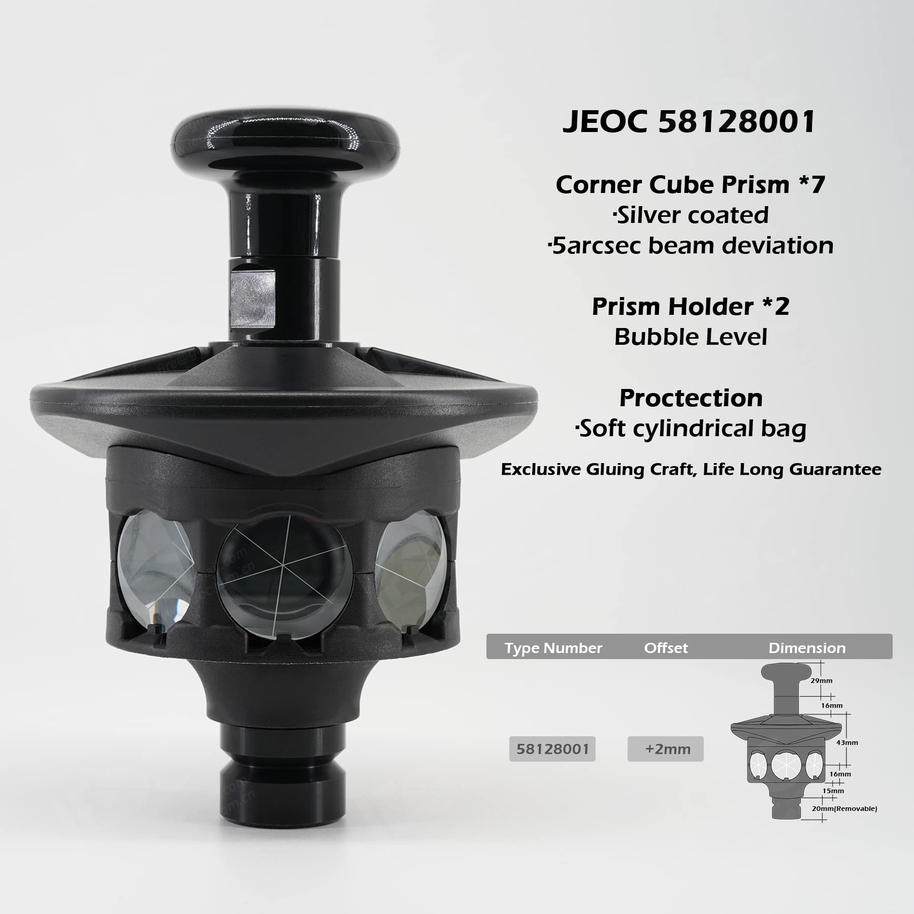 Amazon.com: JEOC 58128001,360 Degree Reflective Prism for Trimble