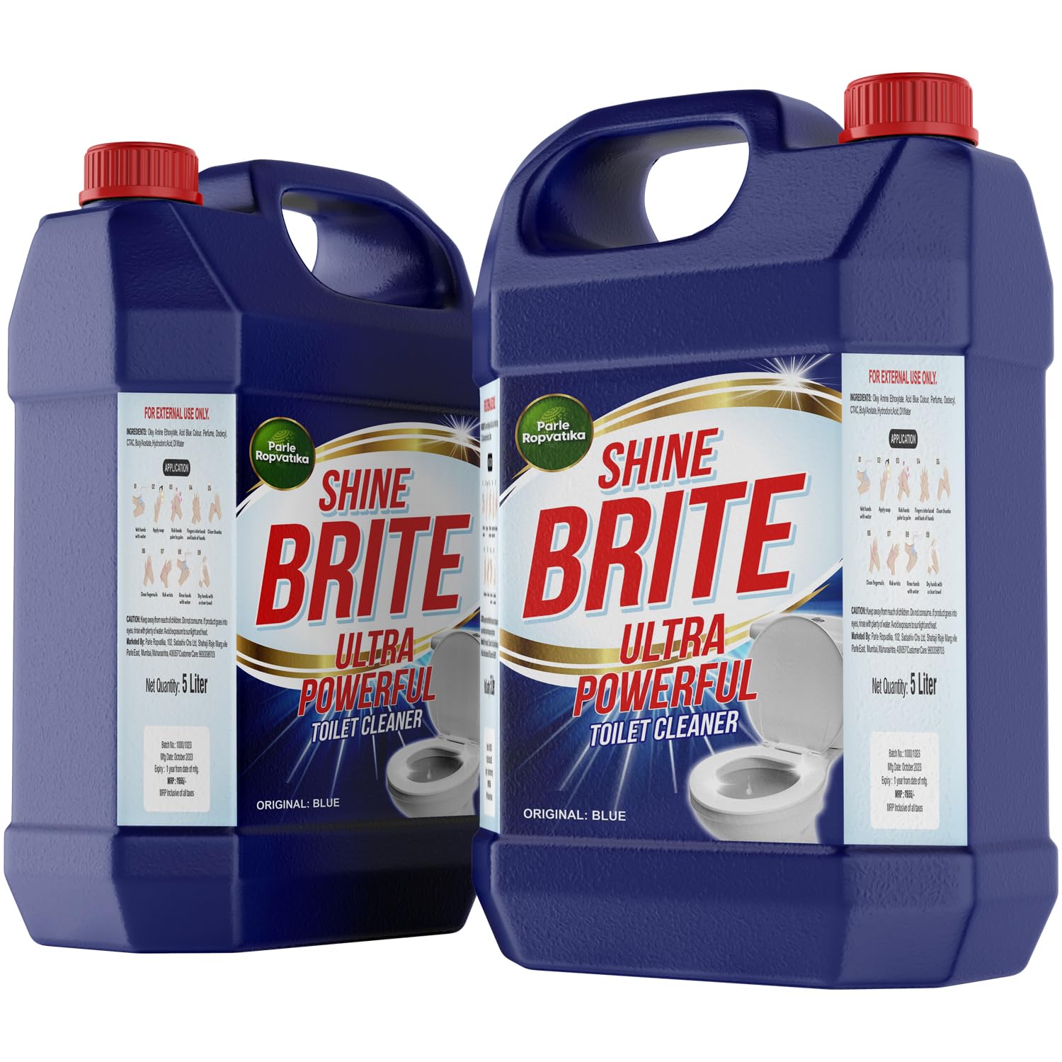 See full amazon price history chart for Parle Ropvatika ShineBrite Original Blue 5 Liter (Pack 2) 10 Liter Ultra Powerful Toilet Cleaner Liquid | Suitable for Toilet Bowls (Blue: 5 Liter (Pack 2) 10 Liter) Parle Ropvatika ShineBrite Original Blue 5 Liter (Pack 2) 10 Liter Ultra Powerful Toilet Cleaner Liquid | Suitable for Toilet Bowls (Blue: 5 Liter (Pack 2) 10 Liter) (B0CL4XH1RN) Amazon Price History, Amazon Price Tracker