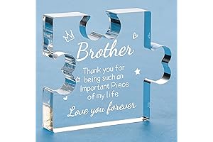 Funnli Brother Gifts from Sister - Acrylic Puzzle Plaque | Birthday Gifts...