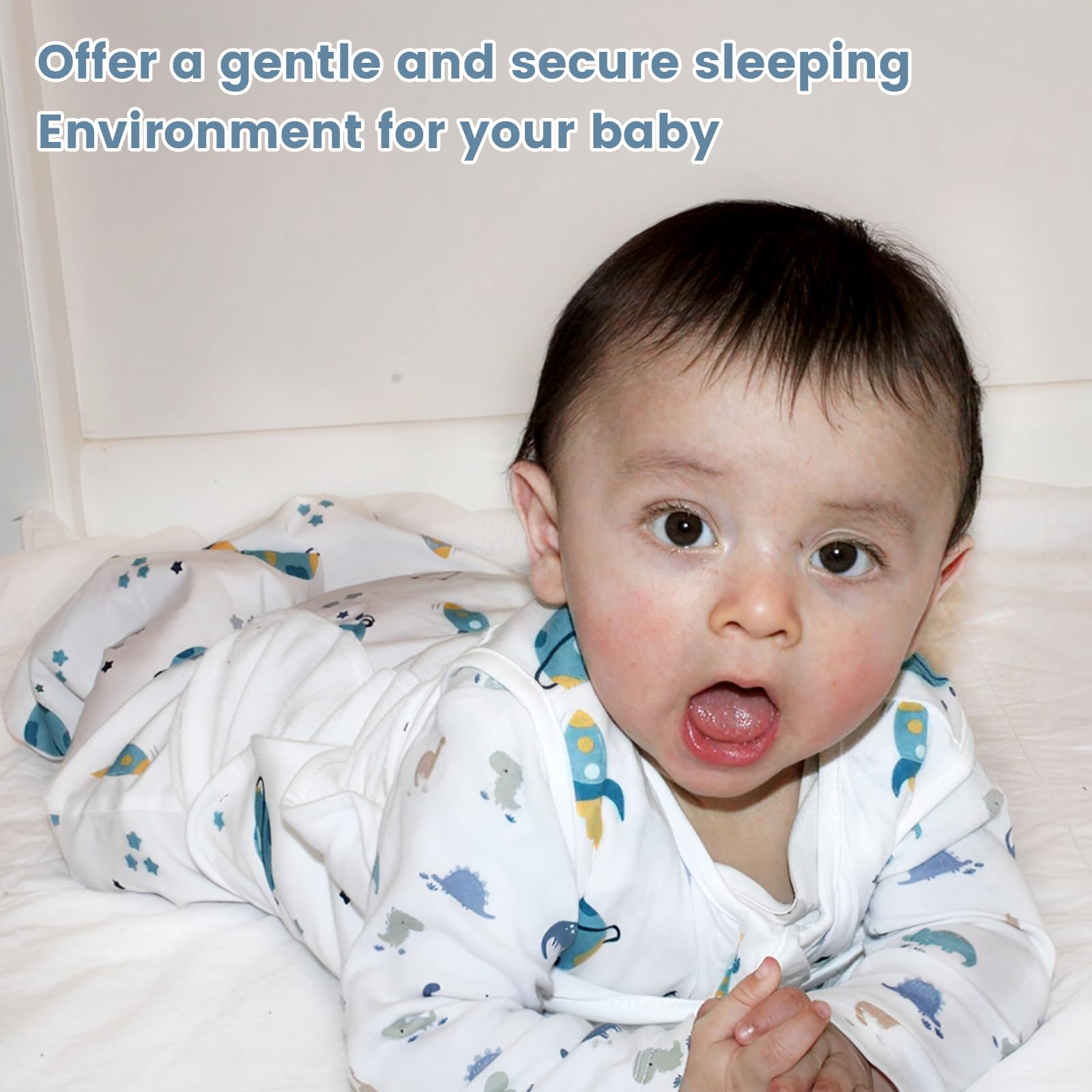 ZIGJOY Newborn Sleeping Bag 0.5 TOG 2 Pack Swaddle Wrap Baby Swaddle Sleeping Bag 100% Cotton Baby Wearable Blanket for New born Infant Boy Girl Grows 0-6 Months - Image 4