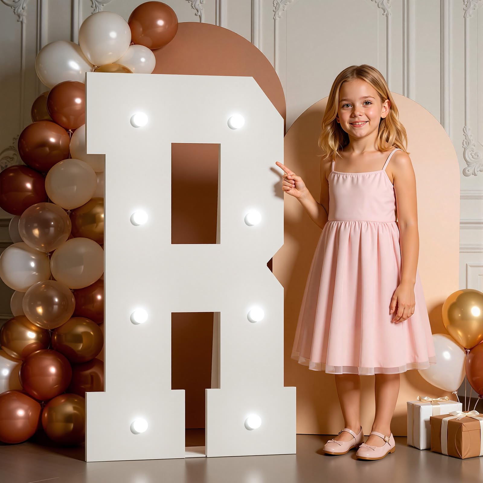 Letras de marquesina de 3 pies de alto, letras grandes iluminadas, color blanco frío, luz blanca fría, cartón de espuma, graduaciones, graduación, baby shower, boda, fiesta de cumpleaños, decoración