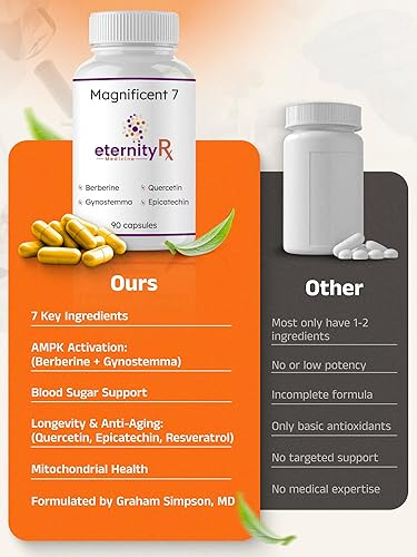 Miniatura 4 de Resveratrol + dihidroberberina + complejo de quercetina - Suplemento celular antienvejecimiento con vitamina C y zinc - Longevidad y apoyo