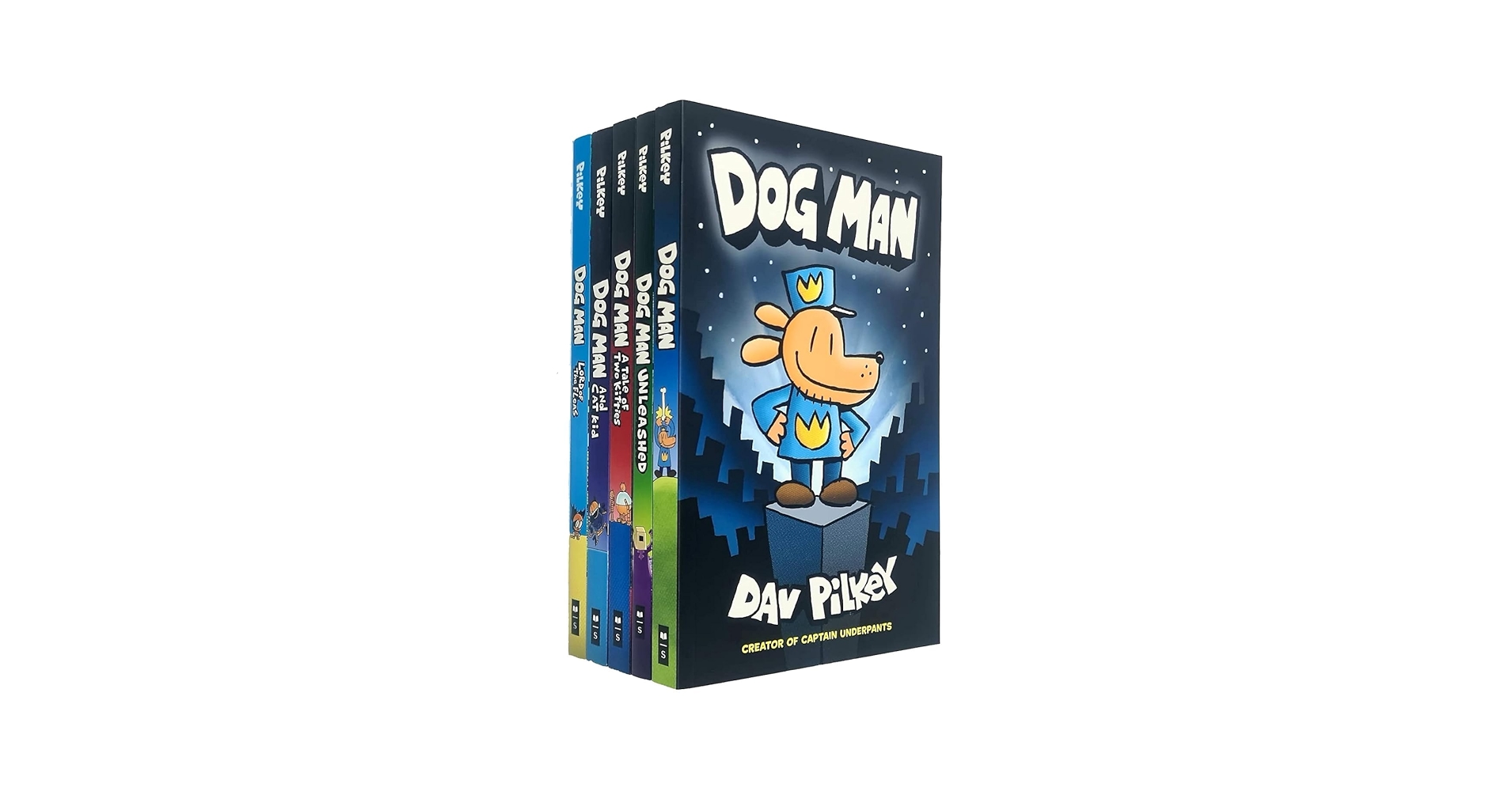 Dav Pilkey the adventures of dog man collection 5 books set