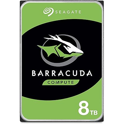 【Amazon.co.jp限定】Seagate BarraCuda 3.5インチ 8TB 内蔵 ハードディスク HDD PC 2年保証 6Gb/s 256MB …