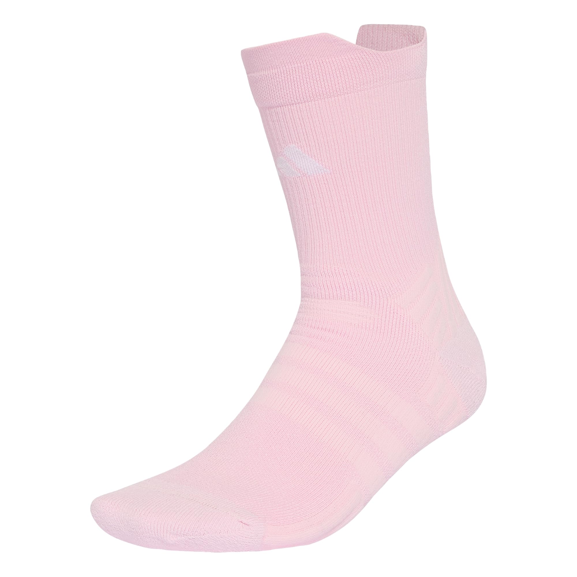 adidas Unisex Tennis Crew Socks Cushioned 1 Pair Pack Socks, Distilled Pink/white, XL