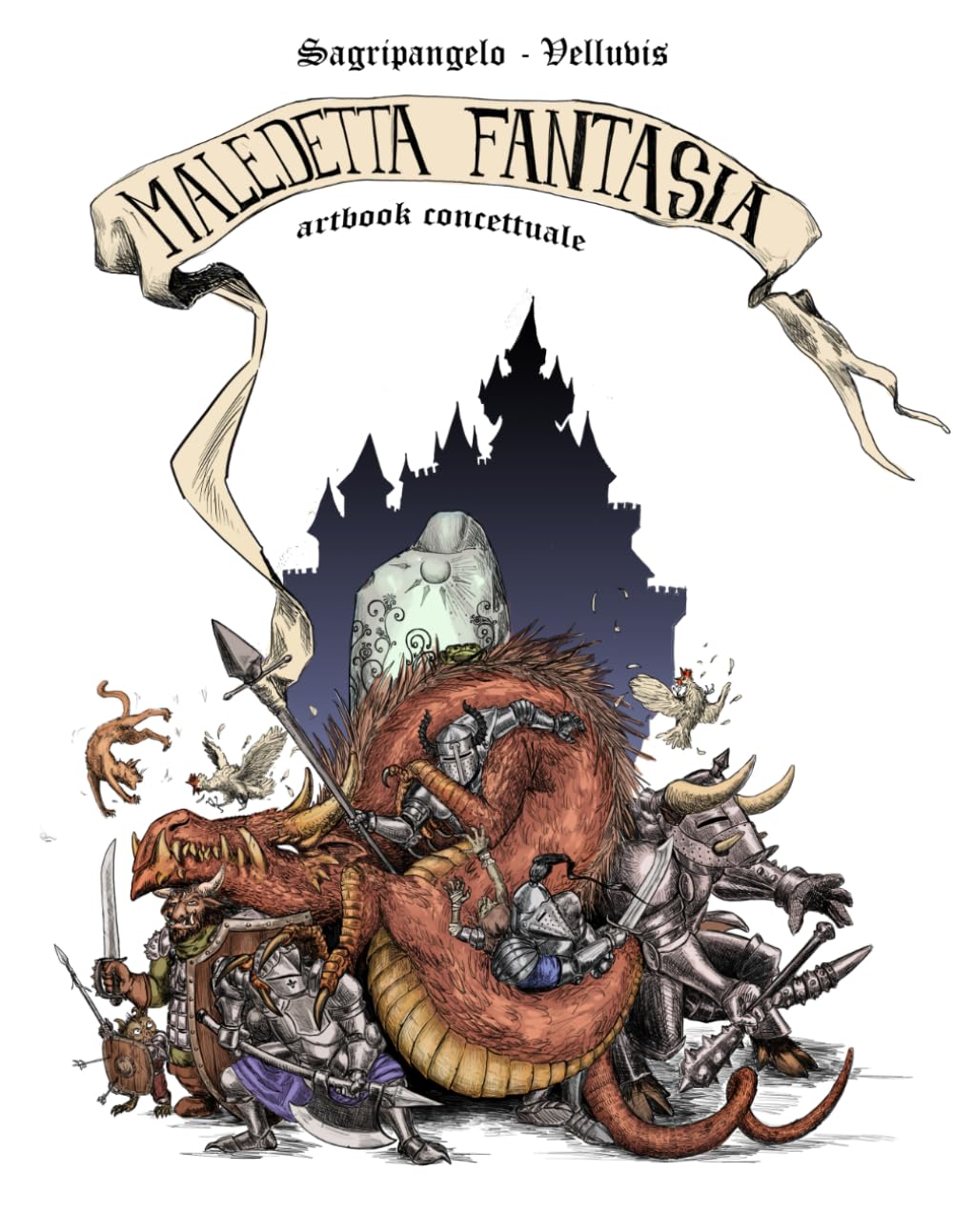 Artbook concettuale Maledetta Fantasia livre pour s'inspirer au studio