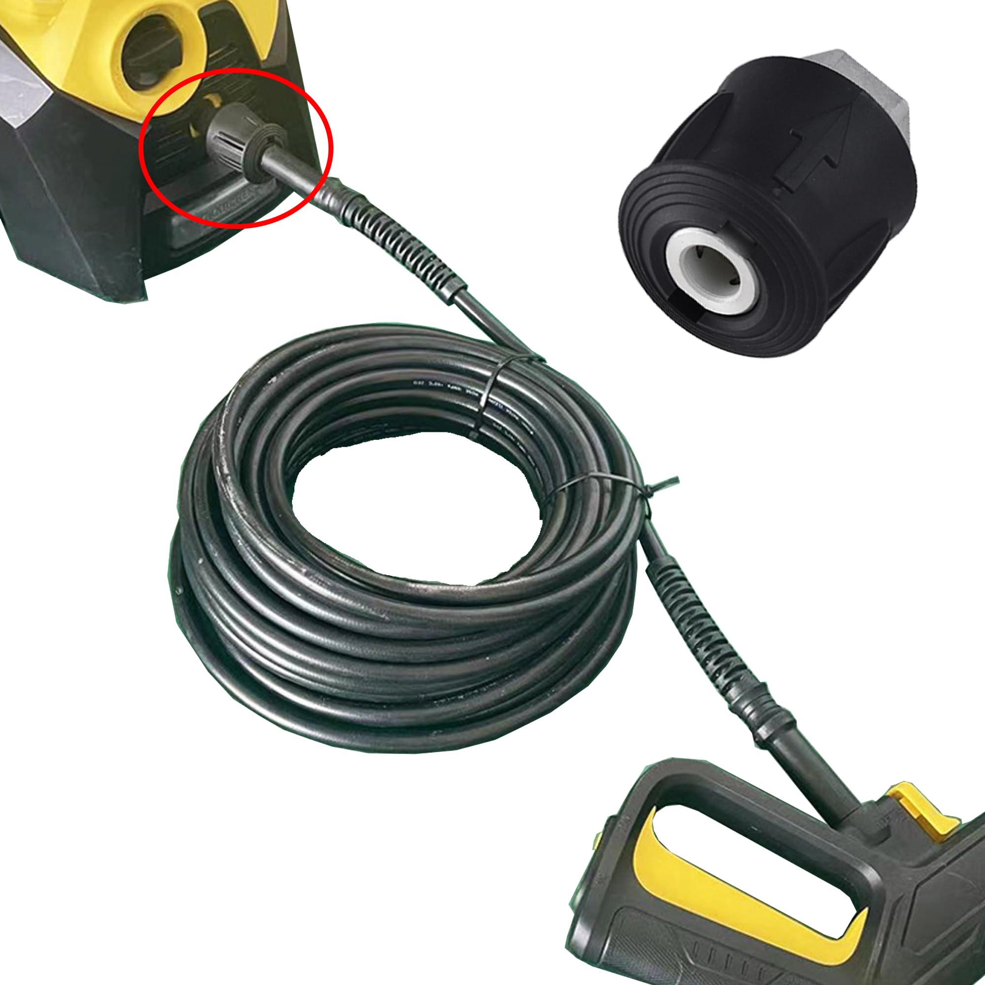 Adaptateur Raccord Rapide M22 14 Mm Pour Nettoyeur Haute Pression - Compatible Karcher, Nilfisk, Bosch - Aluminium Durable