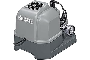 Bestway Flowclear Hydrogenic 6 G/H Digital Self Cleaning Saltwater Chlorinator for Above Ground Swimming Pool