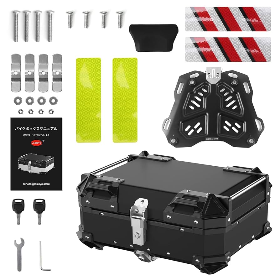 Amazon | LASIEYO バイクリアボックス 25L 日帰りサイズ トップ