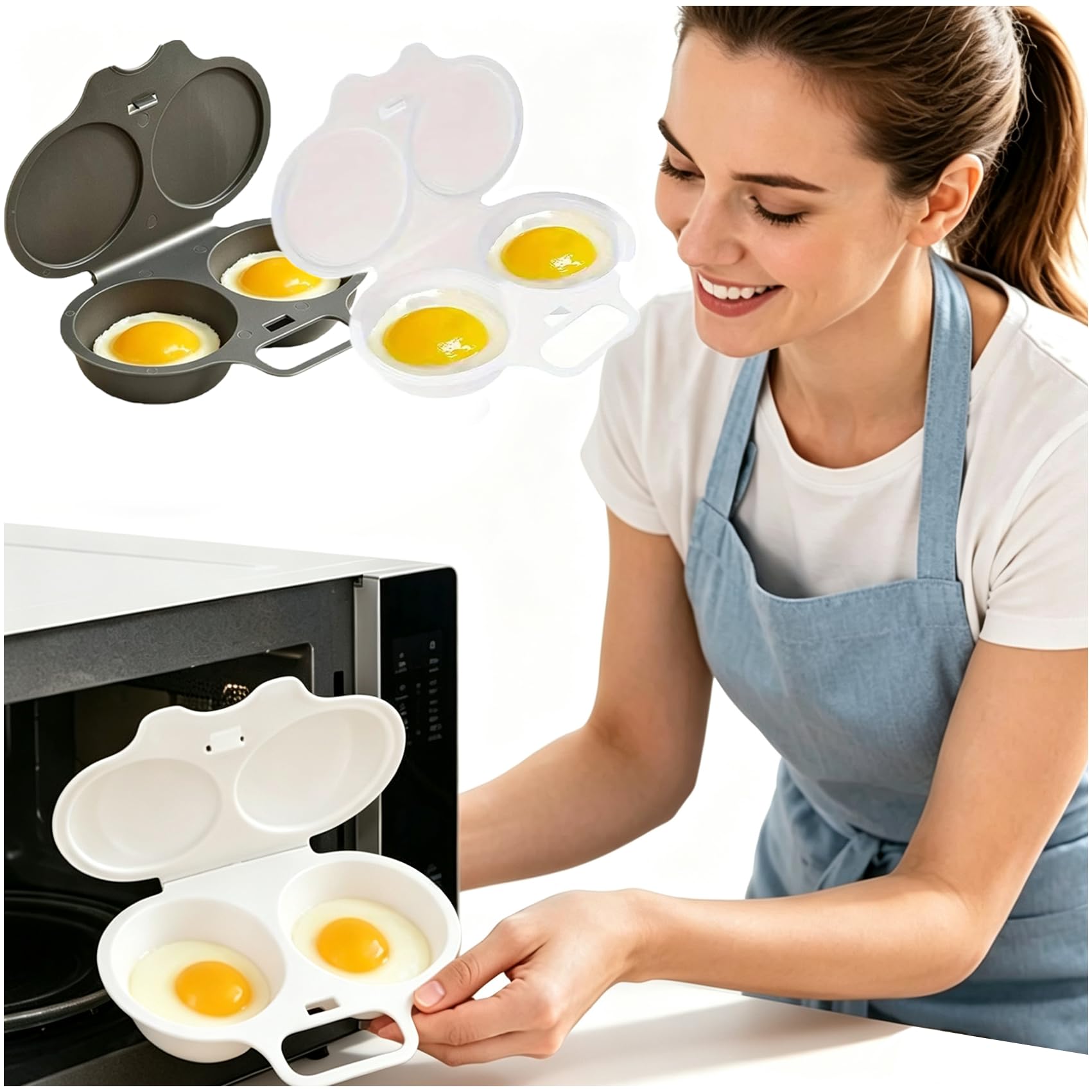 Stedwell Egg Poacher, Stedwell and Yaycart Egg Poacher (2Pcs-E)