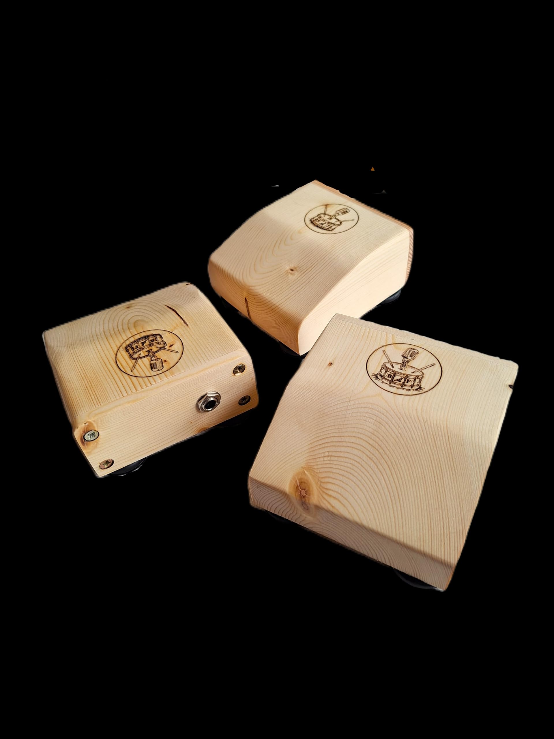 Stompbox compact à bouton-pression, tambour, cajon, Rhyth-Mic M4a2. Bois de pin