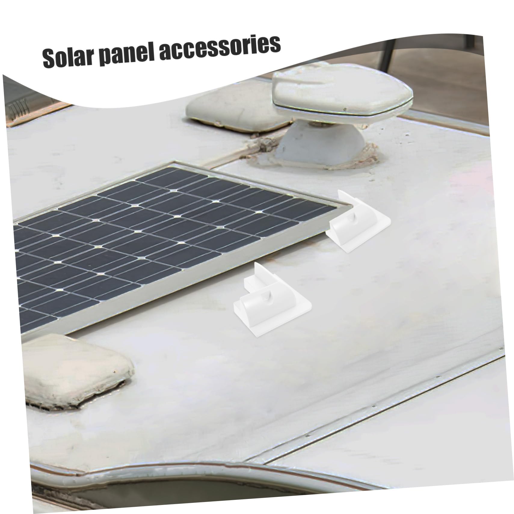 ULTECHNOVO 1juego Soporte Para Panel Solar De Montaje Sin Perforación Para Rv y Techos Estructura Resistente y Protección Adicional Para Placas Solares
