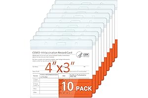 10 Pack Covid Vaccine Card Sleeve: Waterproof and Durable Protection for Your CDC Vaccination Card