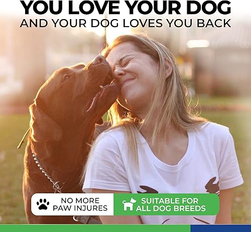 Miniatura 5 de Healers Urban Walkers III - Botas para perro con suela antideslizante, botas reflectantes para mascotas, 1 par (verde azulado, talla S)