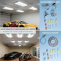 Vista 3 de Lightdot Luces LED de 2 pies para tienda de bahía alta, 100-277 V 【Equipadas con conductor, 5 años】 200 W 28000 LM [Eqv. 800 W MH/HPS] 5000 K