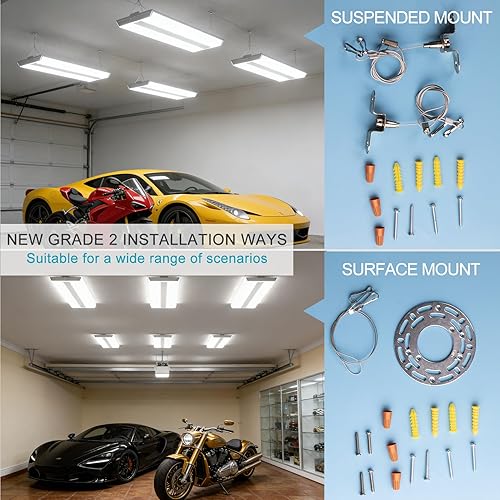 Miniatura 3 de Lightdot Luces LED de 2 pies para tienda de bahía alta, 100-277 V Equipadas con conductor, 5 años 200 W 28000 LM Eqv. 800 W MHHPS 5000 K Difusión de