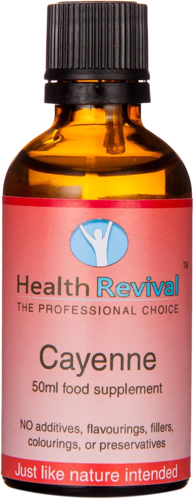 Health Revival Habenero Cayenne Pepper Tincture - Up to 180,000 Heat Units - 50ML