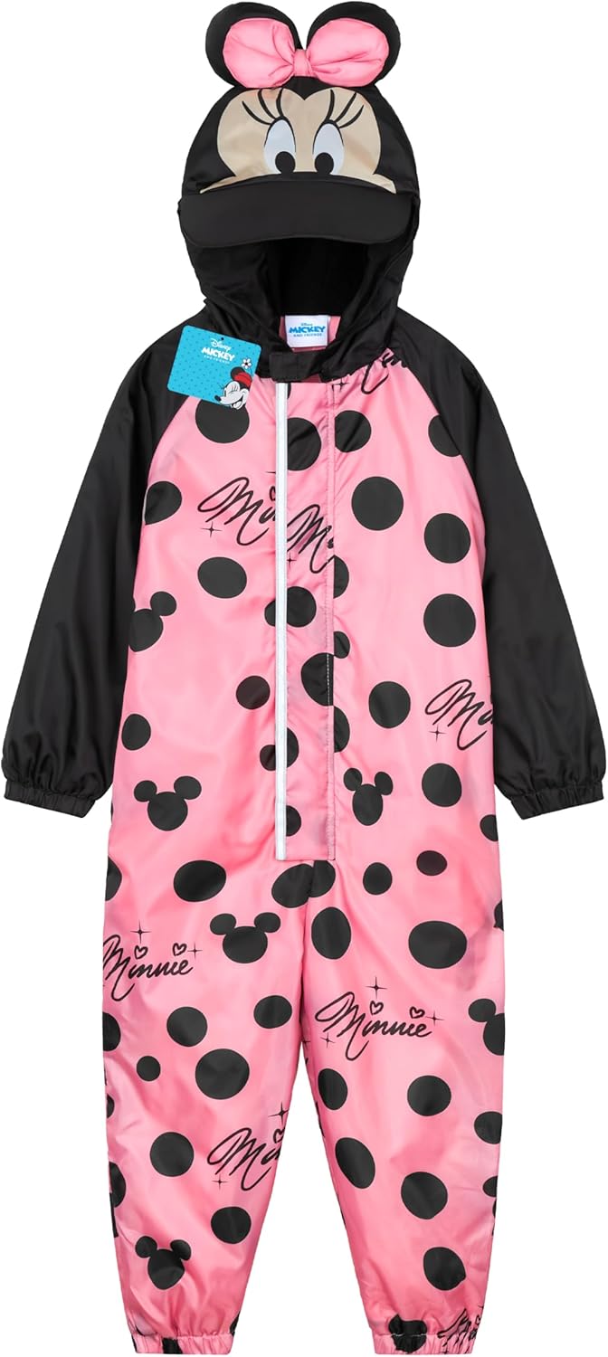 Get Trend Rain Suit Toddlers Girls with Hooded Fleece Lined Waterproof Kids Rain Coat Fishing Coveralls Gifts for Girls