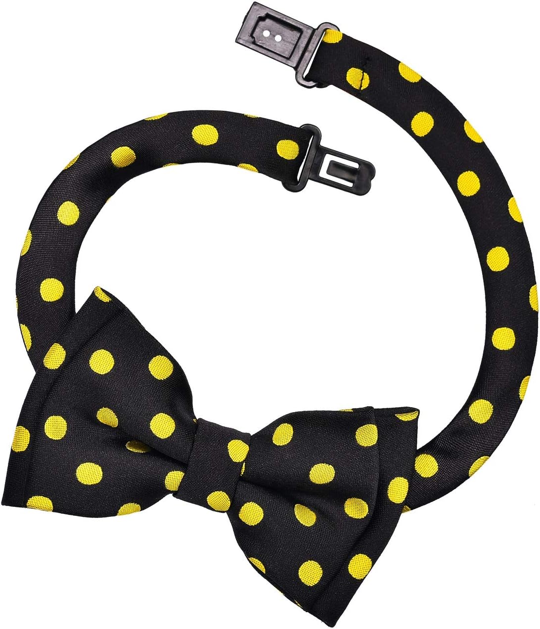 Retreez Classic Polka Dots Woven Microfiber Pre-tied Boy's Bow Tie