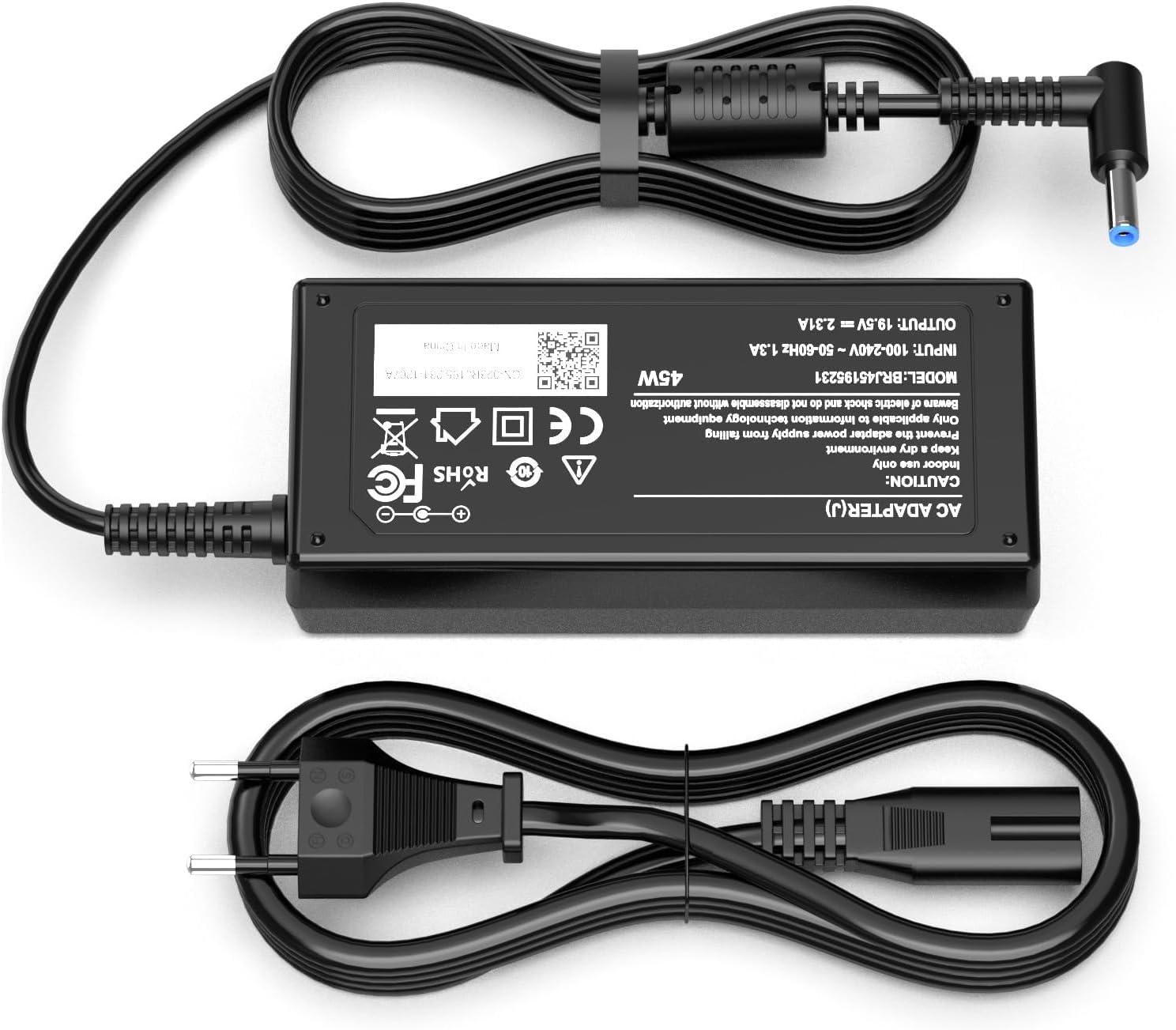BIUBOTY 45W Charging Cable Laptop Power Supply Compatible with HP Pavilion 14 15 x360 HP 250 255 G4 G5 G6 ProBook 430 440 450 G3 to G5 EliteBook 840 850 G3 G4 Stream 11 14 Charger 19.5V 2.3 1A 4.5mm