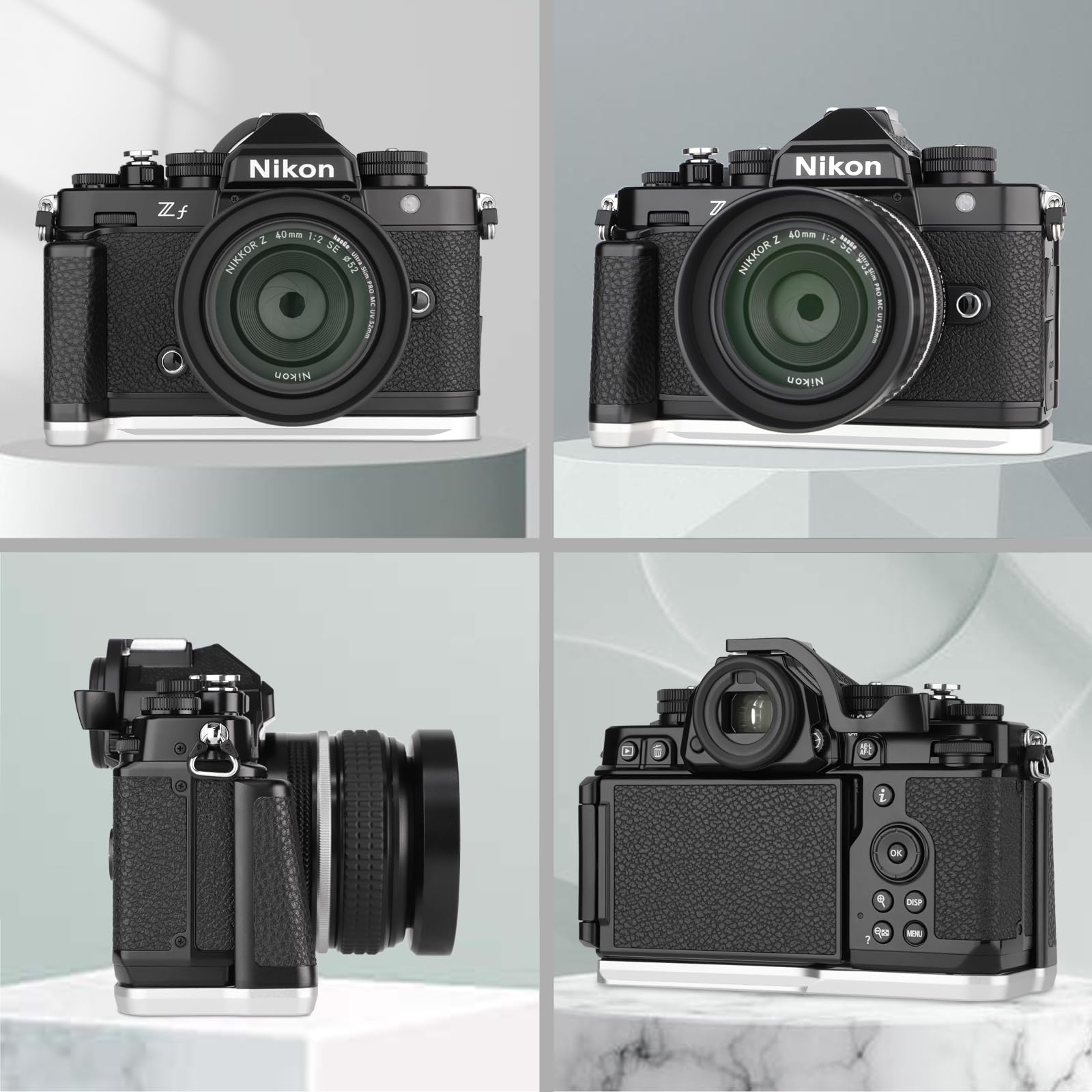 Haoge HG-ZFS Camera Holder Hand Grip for Nikon Z f ZF L-Shape Grip fit Arca Swiss Kirk RRS Benro Quick Release Plate Bracket