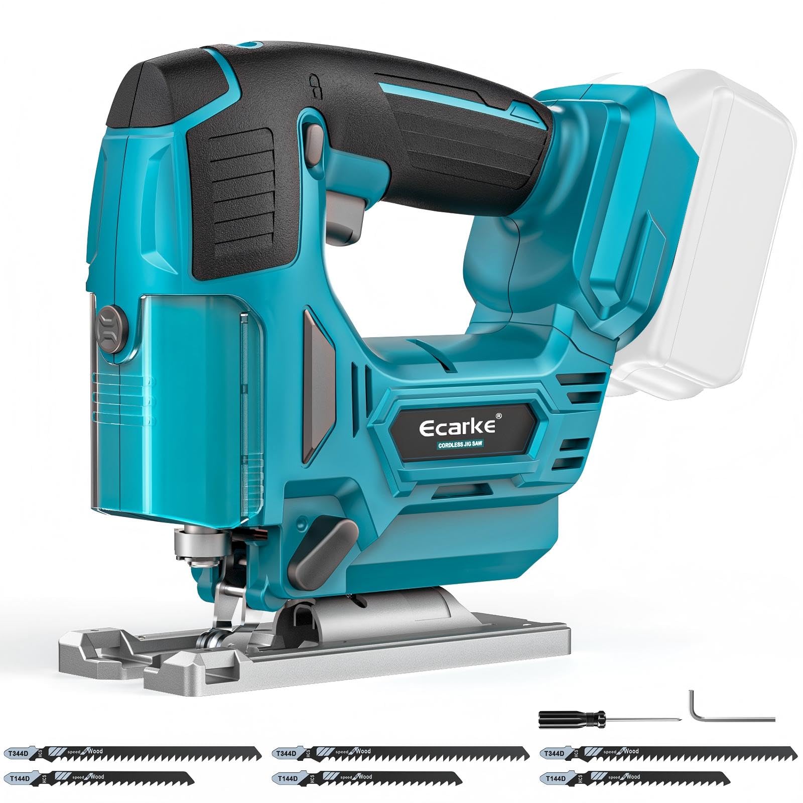 Ecarke 800W Scie Sauteuse Sans Fil Compatible avec Batteries Makita 18V