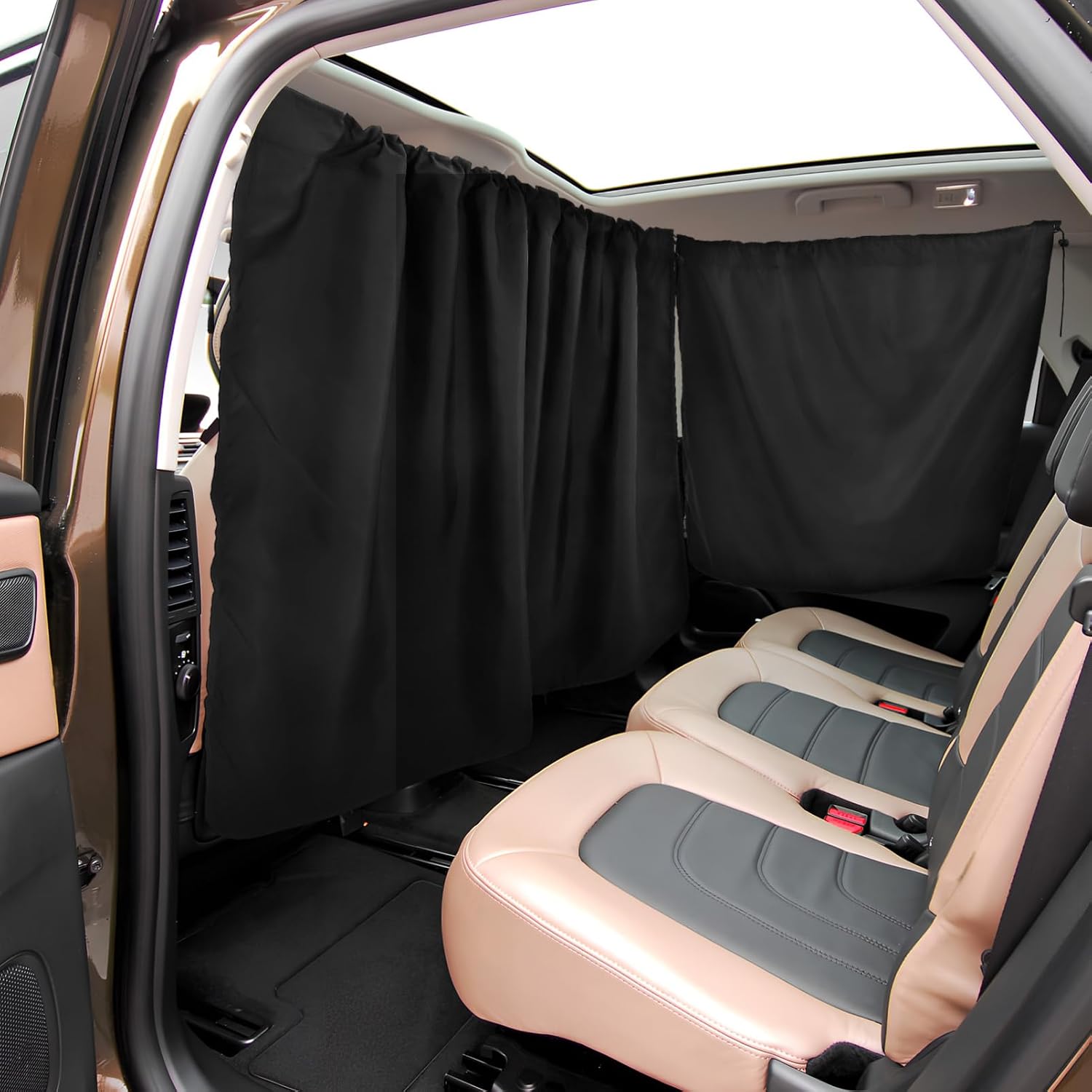 PRETYZOOM 1Set Car Privacy Curtains Durable Car Window Shades for Front and Rear Windows Easy Installation Versatile Divider for Comfortable Travel and Sun Protection