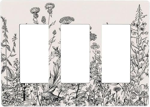 Miniatura 9 de Cubierta de Interruptor de Luz de Palanca de 1 Gang con Estampado de Bosque de Pinos Rústico Campestre, Cabaña Lodge Granero Bosque Forestal de