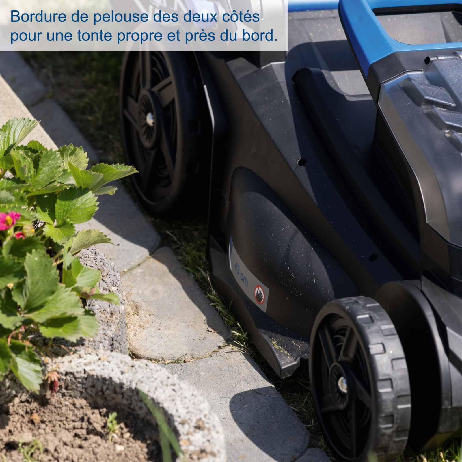 Scheppach Tondeuse à Gazon sans Fil BC-MP430-X 20V -2 Bat 4 Ah et Chargeur