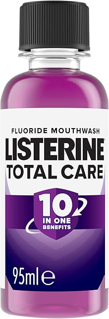 Listerine Total Care 10 in 1 Fluroide Mouthwash, Clean Mint, 95ml