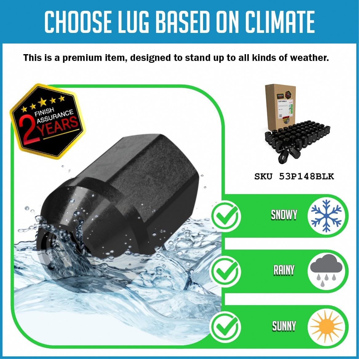 Wheel Accessories Parts Premium OEM Style Lug Nuts 2 Year Warranty M14x1.5 14x1.5 Thread 1.65" Long Black 7/8" 22mm 6509422AA ｜ 611-330 Hex Fits｜ Jeep Wrangler Gladiator ｜ Ram 1500 2500 3500