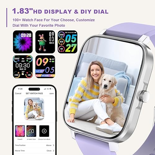 Miniatura 6 de Reloj Inteligente Rastreador de Fitness con Monitor de Ritmo Cardíaco, Rastreador de Actividad con Podómetro, Monitor de Sueño, Contador de Calorías