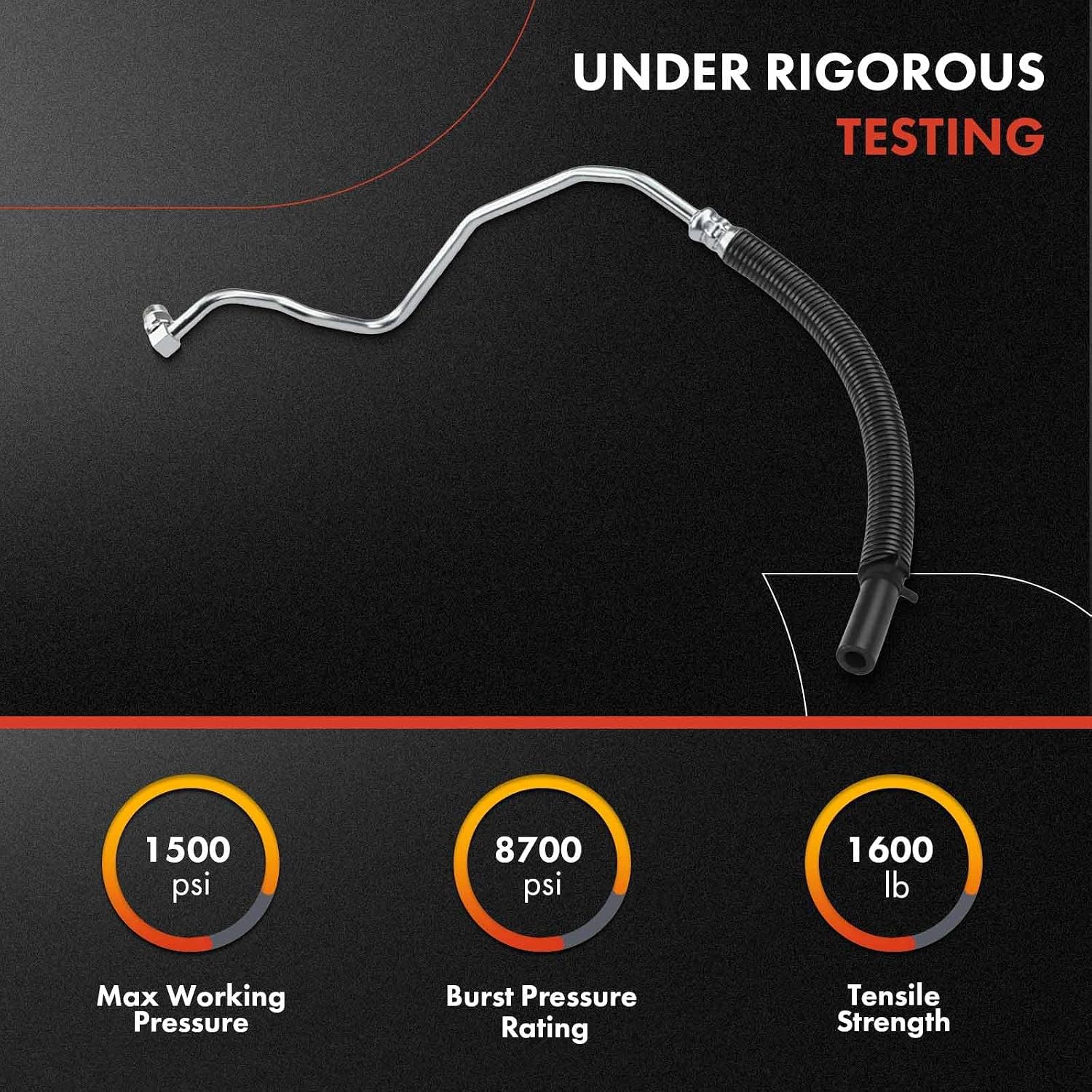 A-Premium Power Steering Return Hose Line Assembly Compatible with Ford Mustang 1996 1997 1998, 4.6L, From Gear