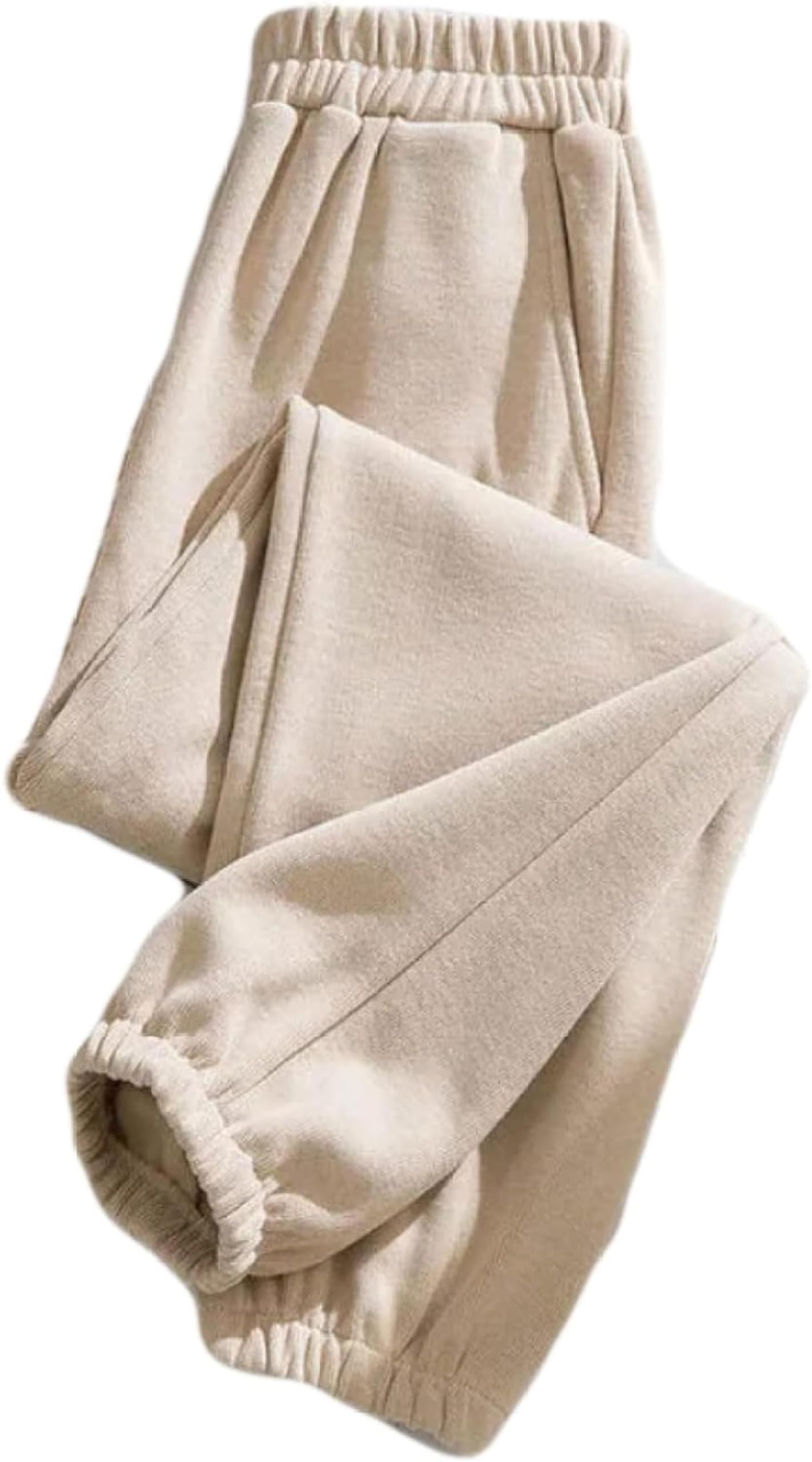 Womens Wide Leg Winter Warm Running Casual High Waist Sports Pants