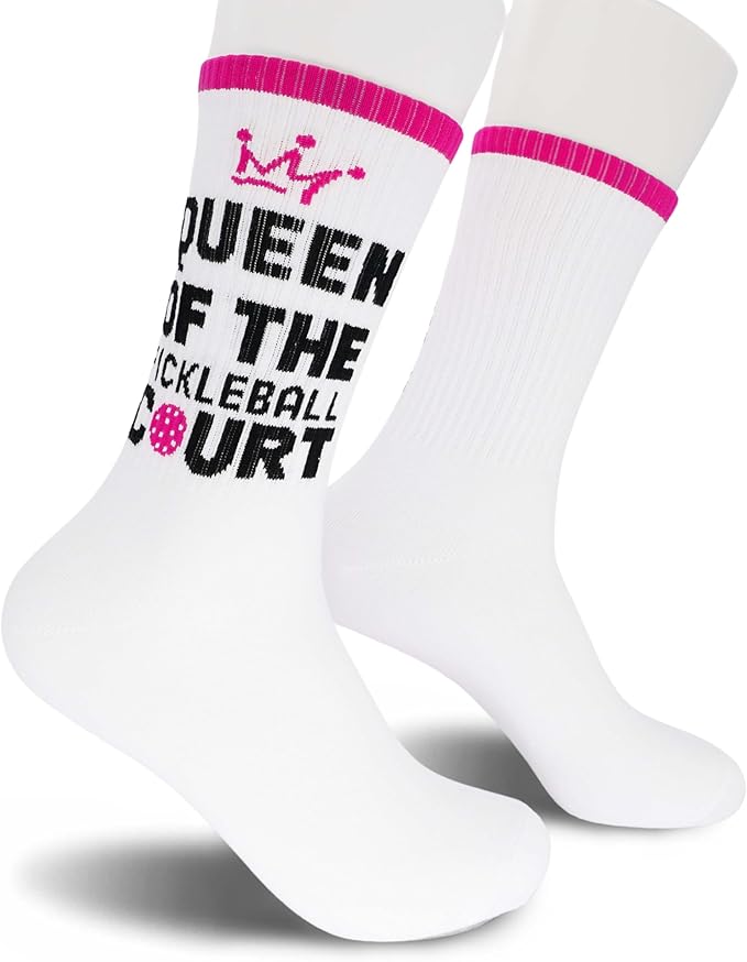 Calcetines divertidos de pickleball para hombres y mujeres miniatura 5