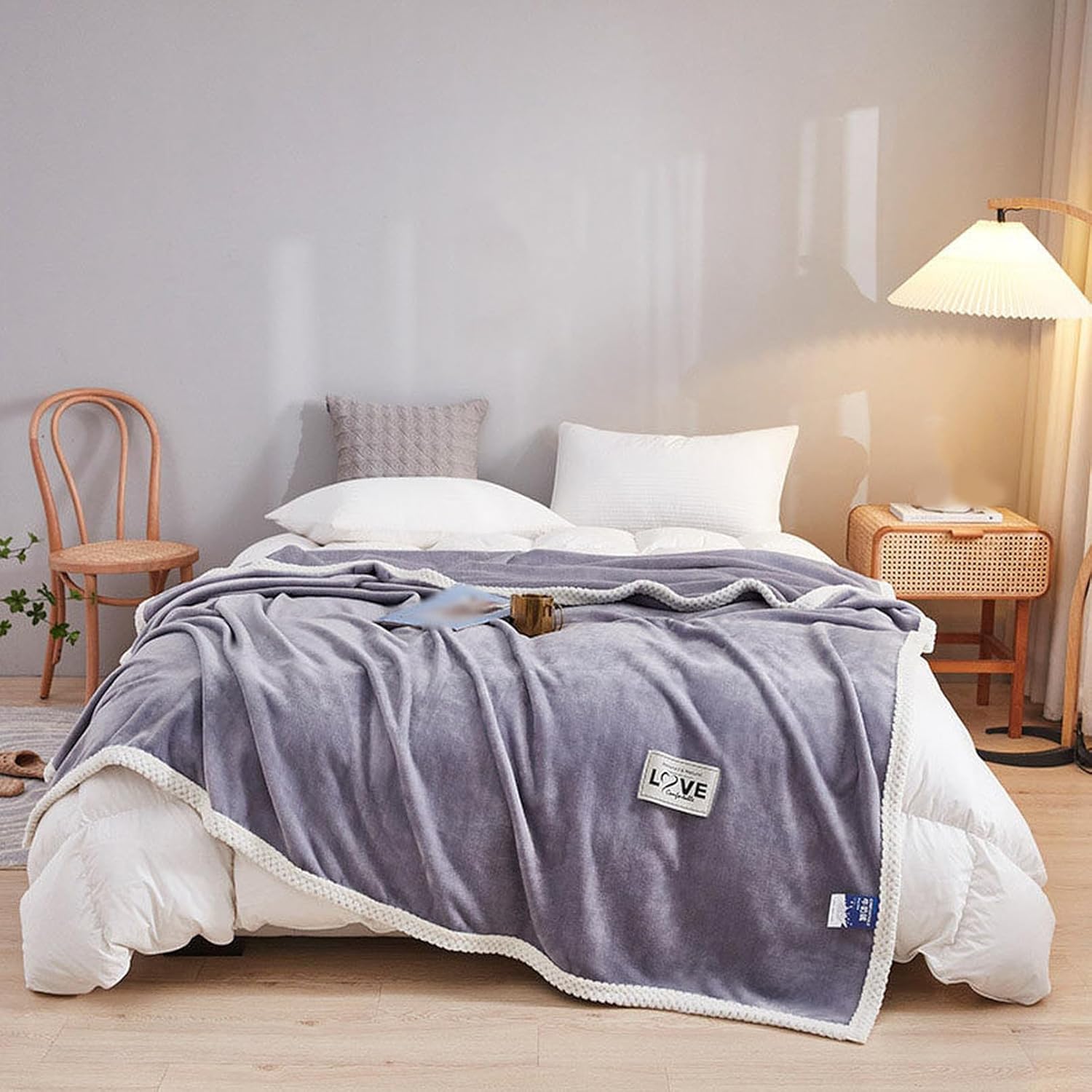 ブランケット 毛布 ふわふわ 柔らかい フランネル シングル ダブル 厚手 ブランケット 2.0*2.3m 肌掛け 秋冬 冷房対策