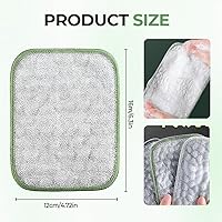 Vista 4 de Trapos multiusos para lavar platos de alambre 2026, almohadillas de metal de doble capa, paños de limpieza reutilizables antiarañazos para cocina