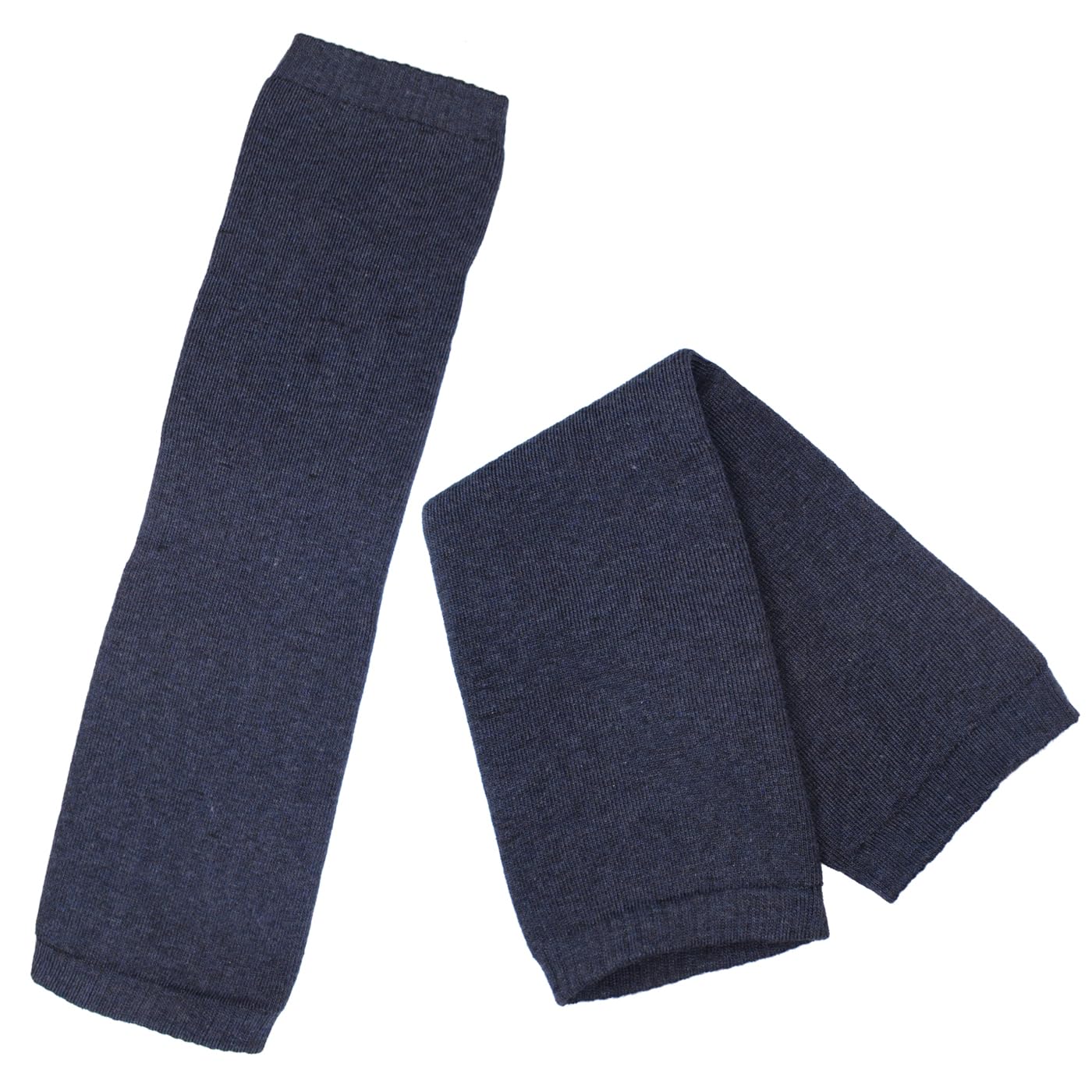 BAAL Winter Warm Woolen Leg Socks Knee Cover Leg Warmers for Men and Women| Wool Warm Thigh High Socks| Winter Wear Knee Length High Leg Warmers (Blue, M) - Image 6 thumbnail