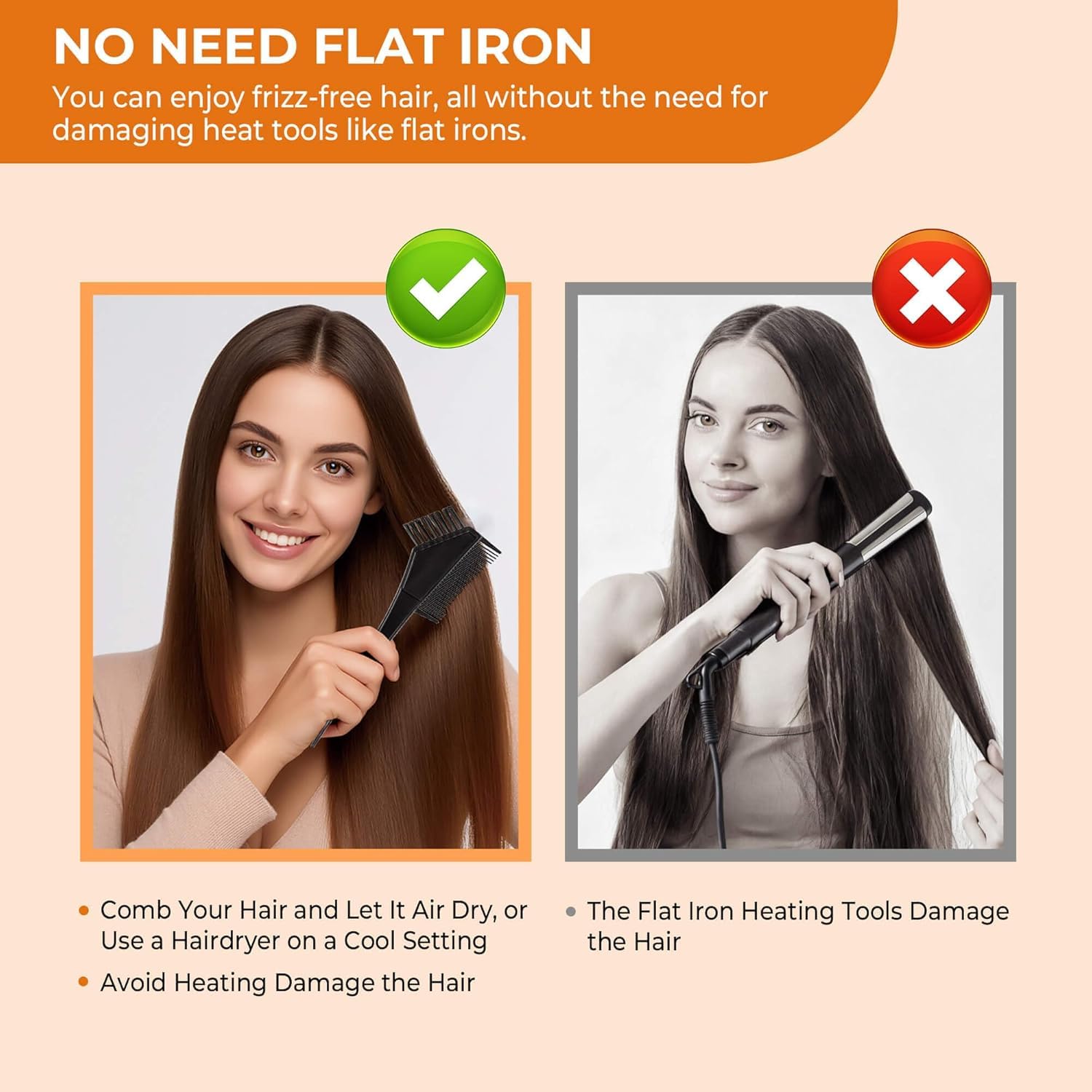 SLUJ Brazilian Keratin Treatment Kit at Home, Hair Straightening with Keratin, Collagen & Hyaluronic Acid, Up to 18 Weeks Frizz Control for Curly, Wavy, Frizzy Hair- Straightening Kit - Image 3