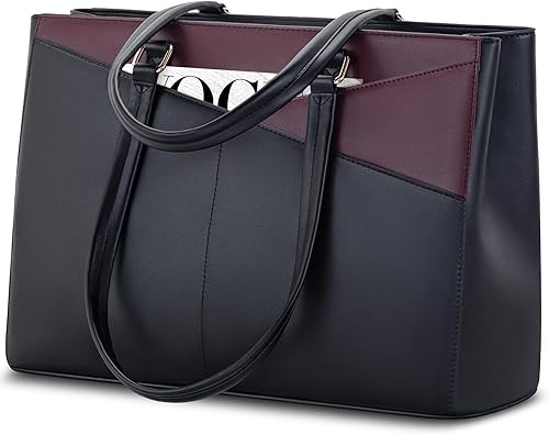 Vista 82 de LOVEVOOK Bolsa para computadora portátil para mujer, 15.6 pulgadas, bolsa de mano para computadora portátil, bolsa de trabajo para profesores, bolsa