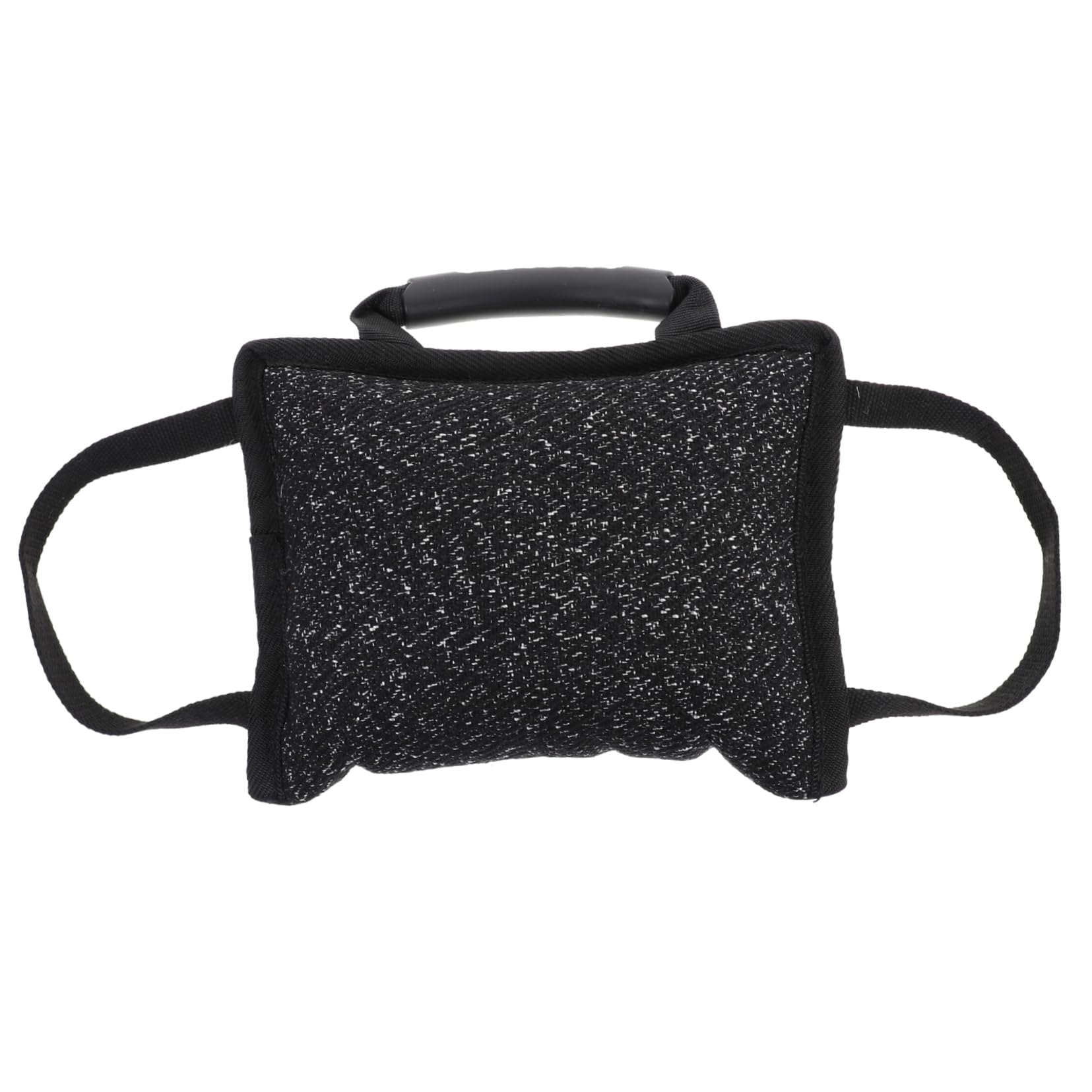 TOYANDONA Masticable para Perros con Asas Resistentes Almohadilla de Acolchada para Adiestramiento para Cachorros y Perros Entrenamiento Color Negro