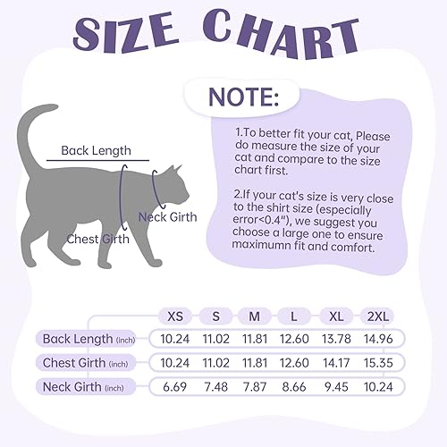 Miniatura 3 de Bonaweite Sphynx - Camisas de gato sin pelo, camisetas de algodón para gatitos, chaleco para mascotas, ropa para gatos, ropa transpirable para