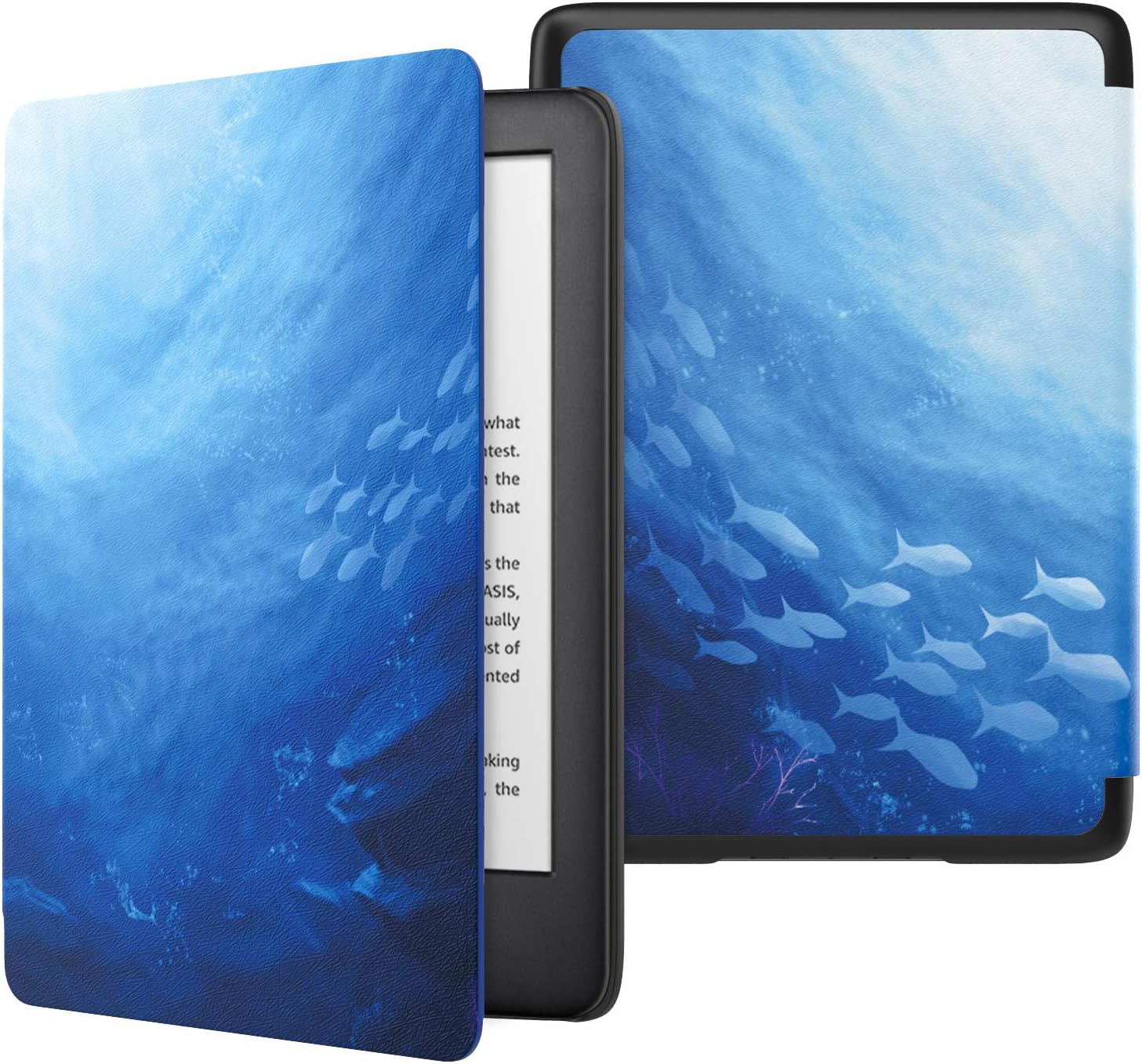 MoKo Case Fits 6" Kindle (10th Generation, 2019 Release), Thinnest Protective Shell Cover with Auto Wake/Sleep, Will Not Fit Kindle Paperwhite 10th Generation 2018 - Ocean