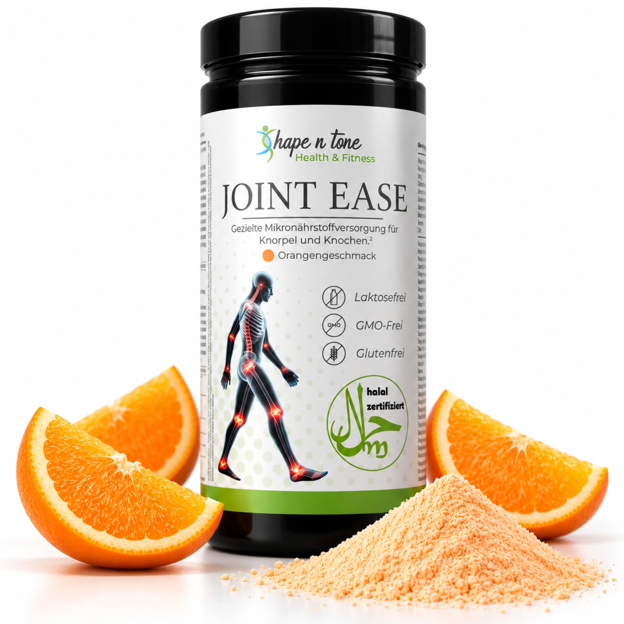 Kollagen Pulver 525g für Gelenke, Knie & Haut | Typ 1 & 3 Kollagenpeptide | 10,3 g Kollagen pro Portion | Hochdosierter Gelenk-Komplex mit Glucosamin, Chondroitin, MSM, Kurkumin & Hyaluronsäure