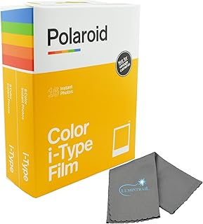 Polaroid Originals Instant Color Film for i-Type Cameras 2 Pack, 16 Instant Photos Bundle with a Lumintrail Cleaning Cloth