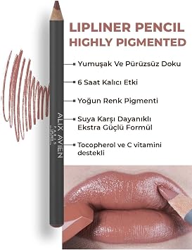 ALIX AVIEN Uzun S re Kal c  Da lma Yapmayan Nemlendirici Dudak Kalemi - Lipliner Pencil 05 Milky Cocoa